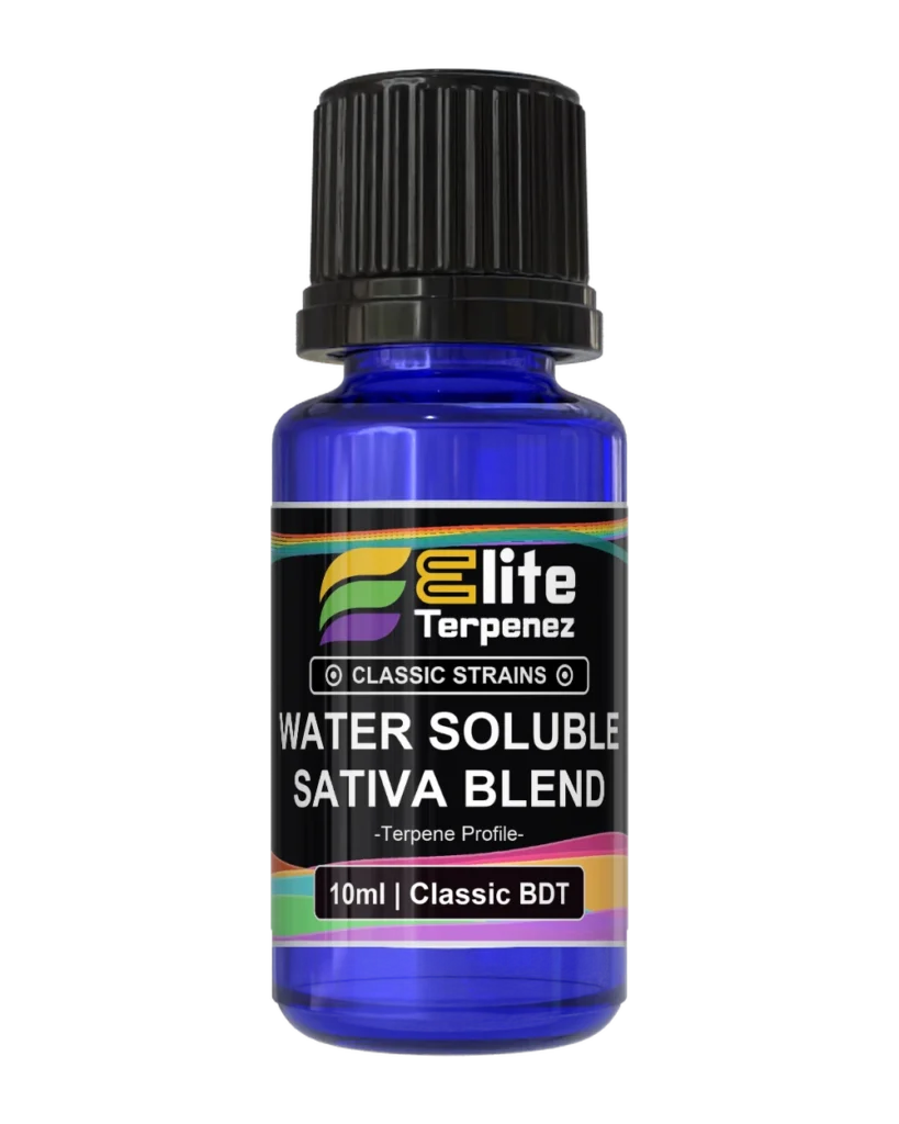 Elite Terpenez Water Soluble Sativa Blend 10ml Classic Strains terpene bottle