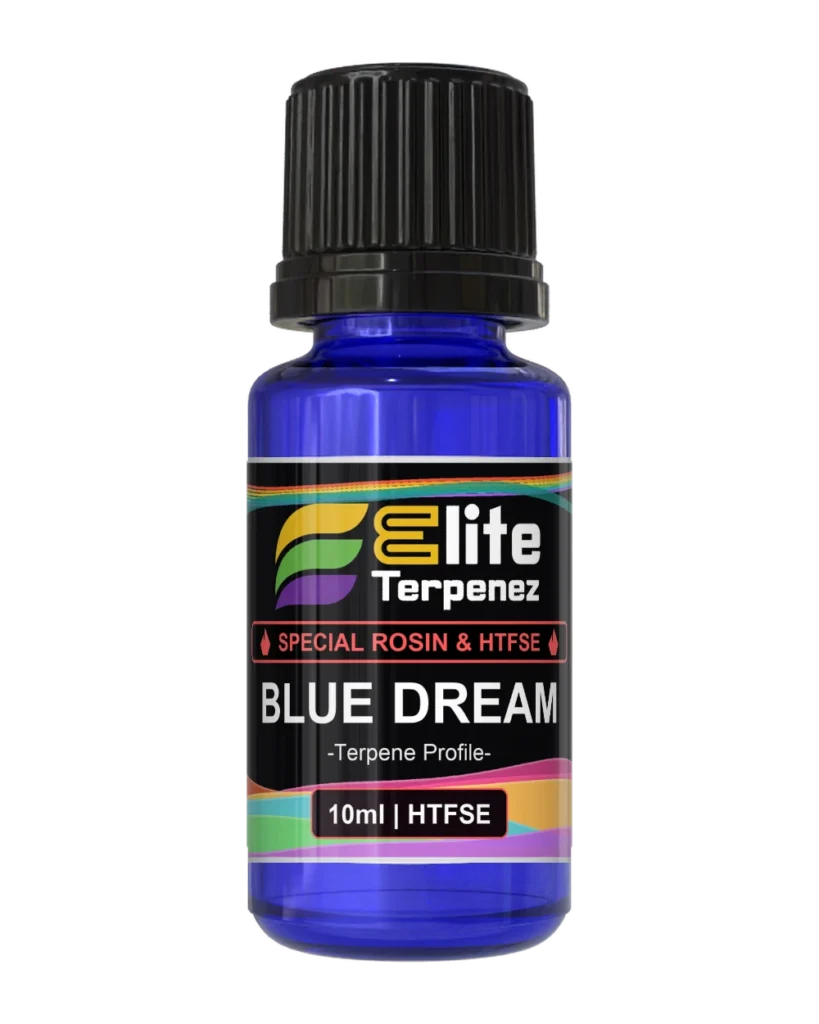 Elite Terpenez Blue Dream 10ml Special Rosin and HTFSE terpene bottle