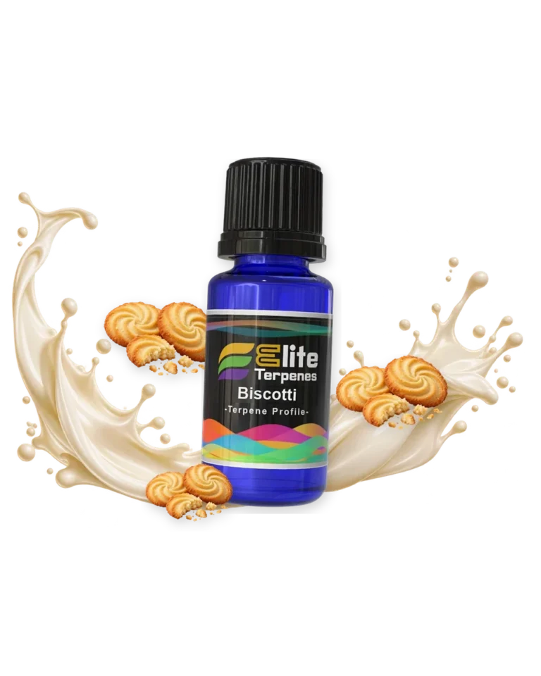 Biscotti All Natural Infused blue bottle with flavour artwork
