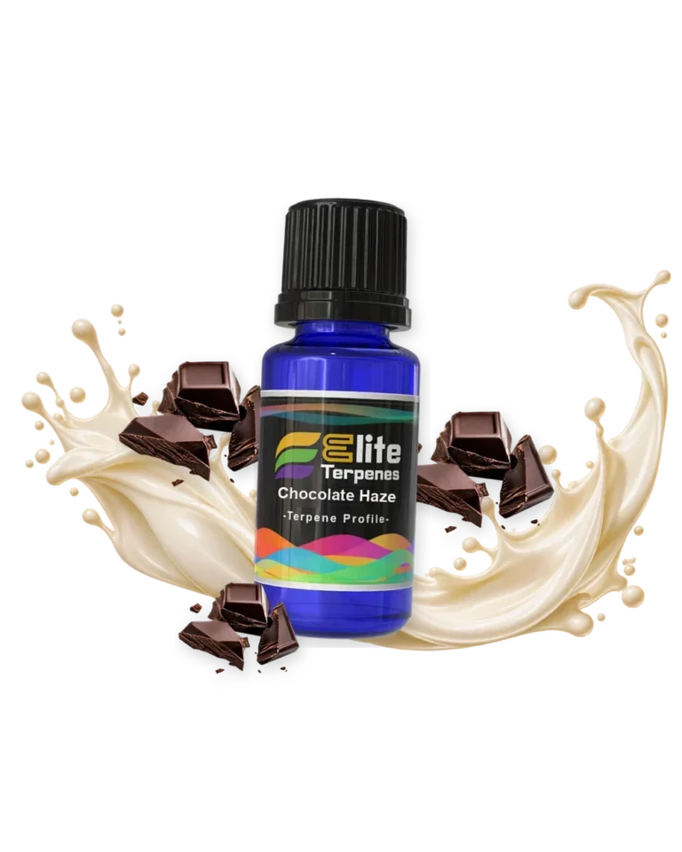 Chocolate Haze Flavour Infused blue bottle with flavour artwork