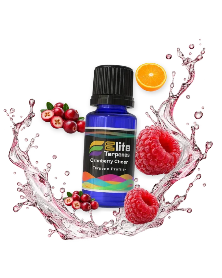 Cranberry Cheer Flavour Infused blue bottle with flavour artwork