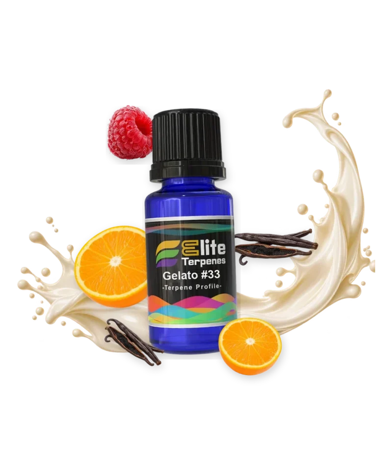 Gelato 33 Classic Flavour Infused blue bottle with flavour artwork