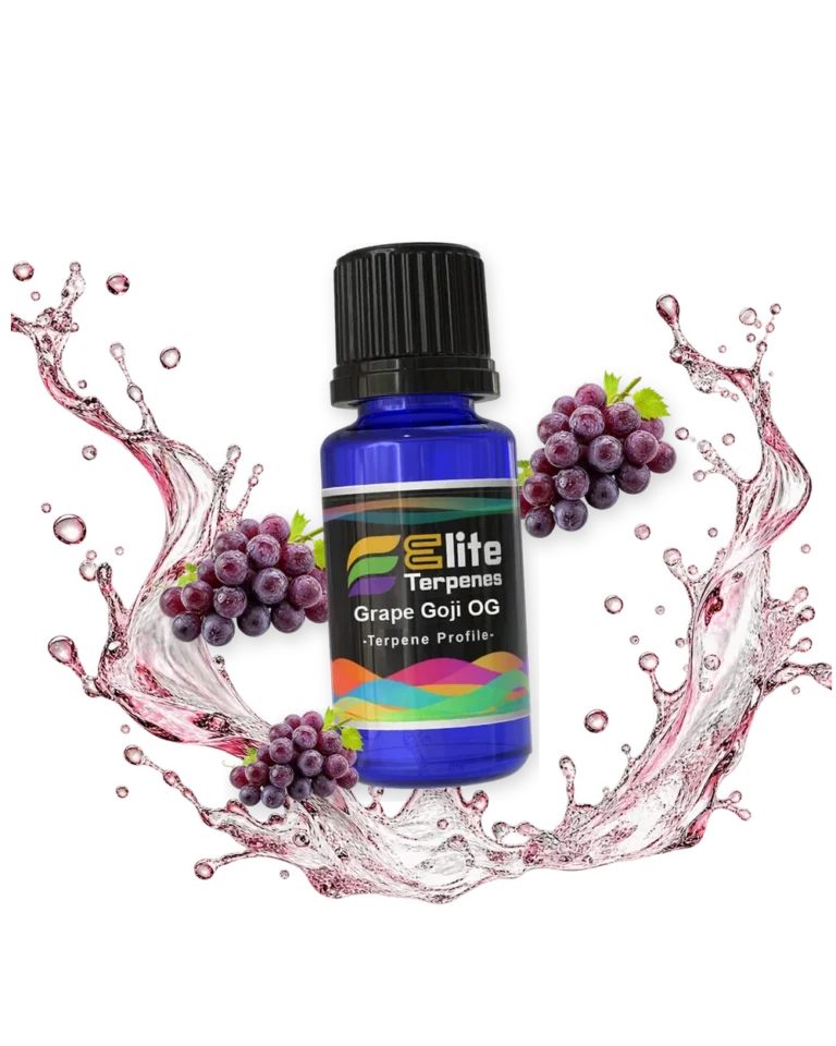 Grape Goji OG Classic Flavour Infused blue bottle with flavour artwork