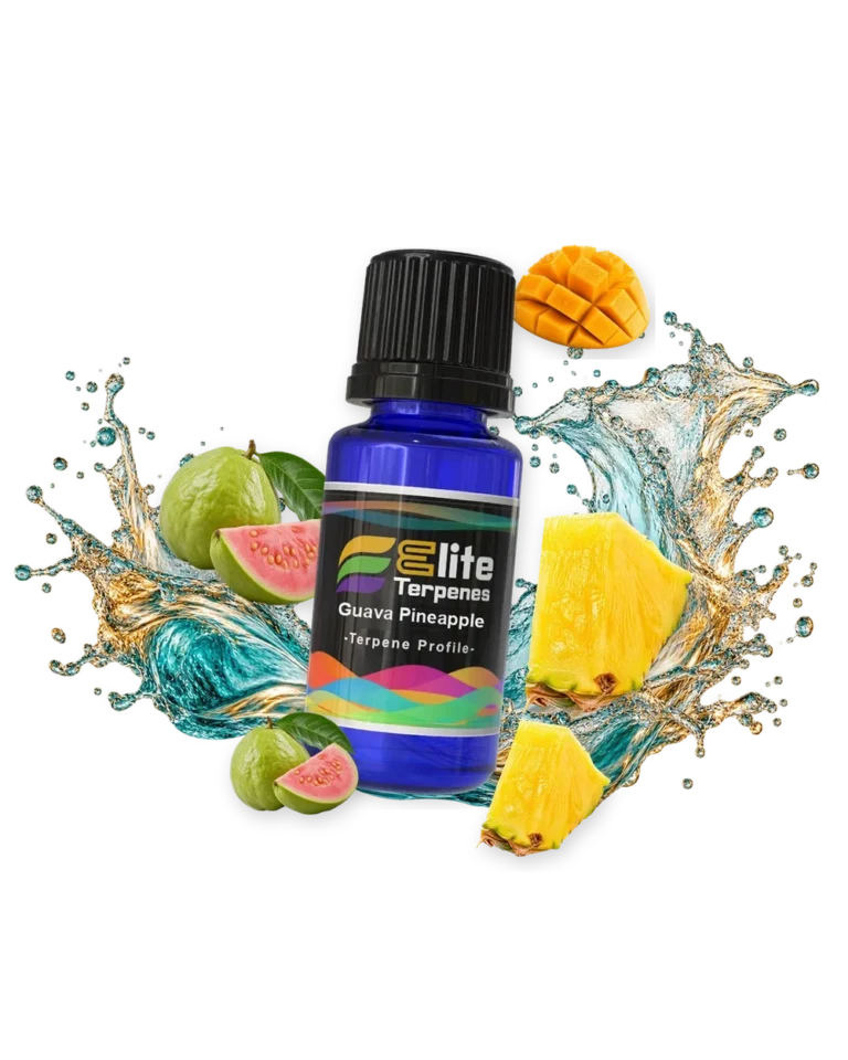 Guava Pineapple Classic Flavour Infused blue bottle with flavour artwork