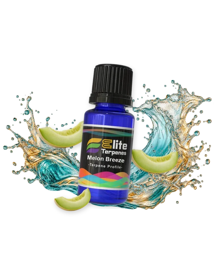 Melon Breeze Flavour Infused blue bottle with flavour artwork