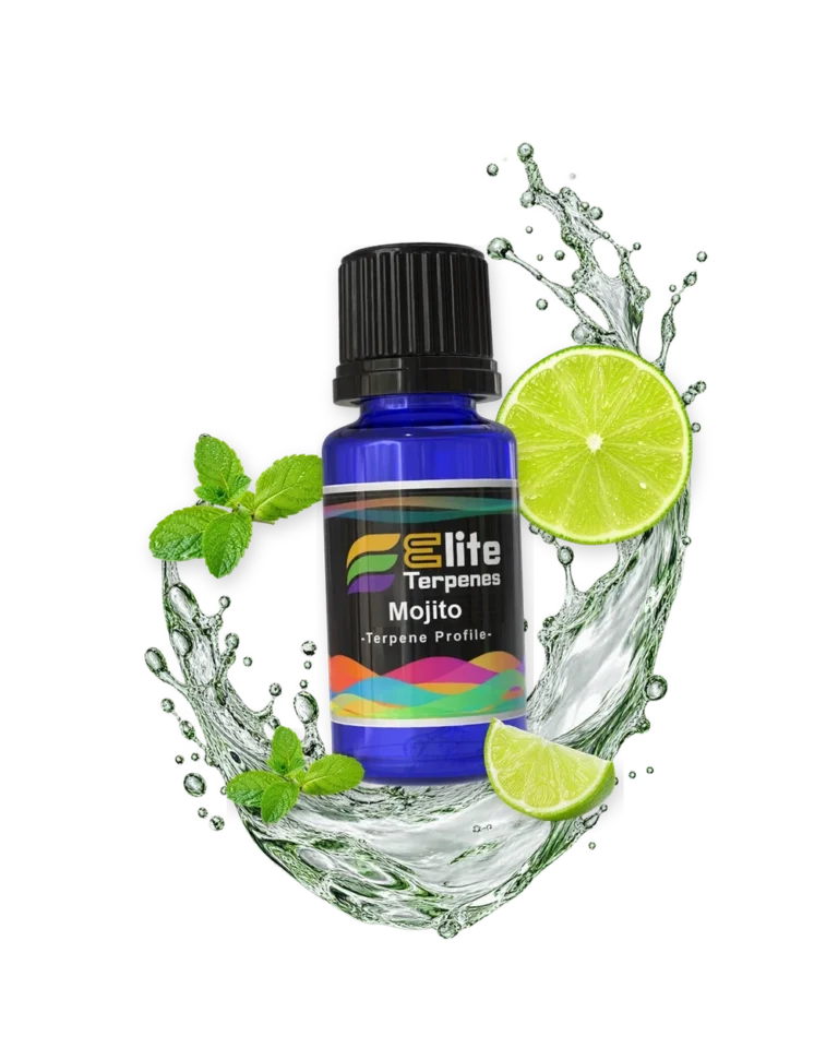 Mojito Flavour Infused blue bottle with flavour artwork