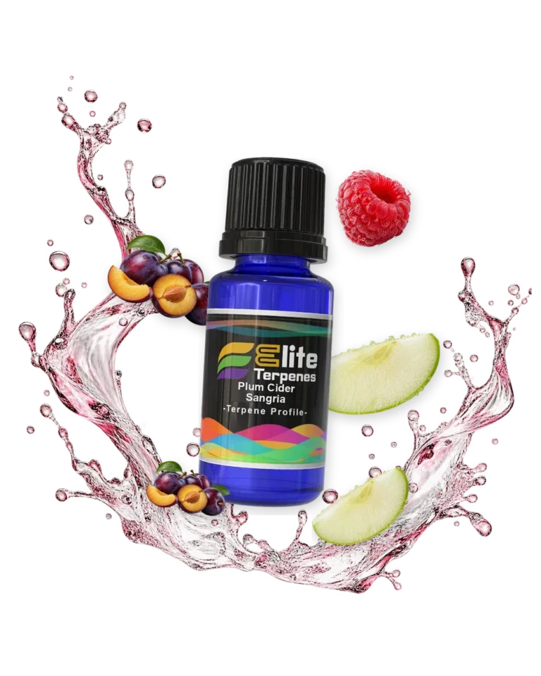 Plum Cider Sangria Flavour Infused blue bottle with flavour artwork