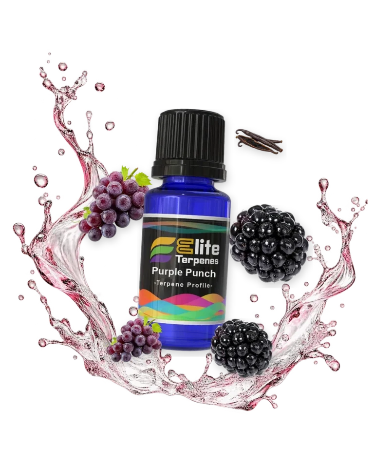 Purple Punch All Natural Infused blue bottle with flavour artwork