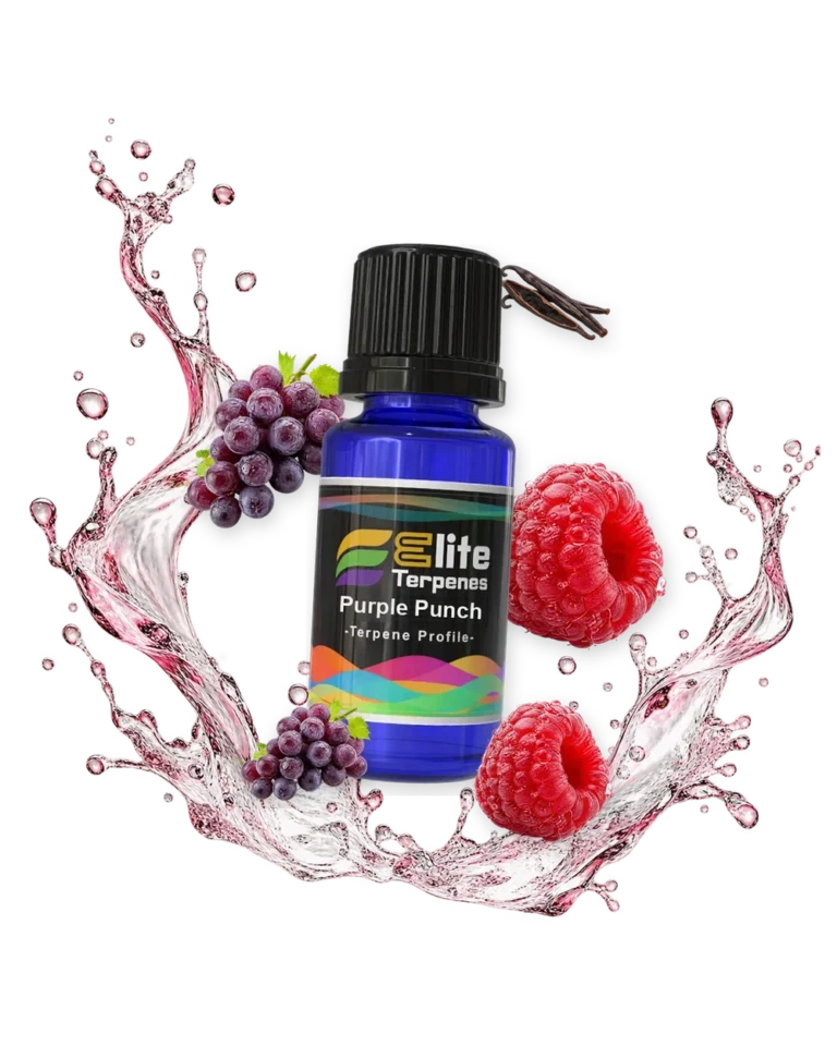 Purple Punch Classic Flavour Infused blue bottle with flavour artwork