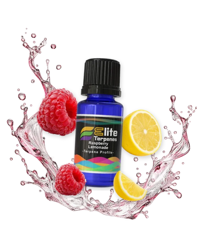 Raspberry Lemonade Flavour Infused blue bottle with flavour artwork