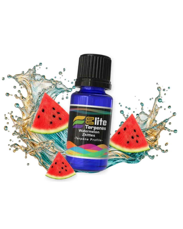 Watermelon Zkittles Classic Flavour Infused blue bottle with flavour artwork