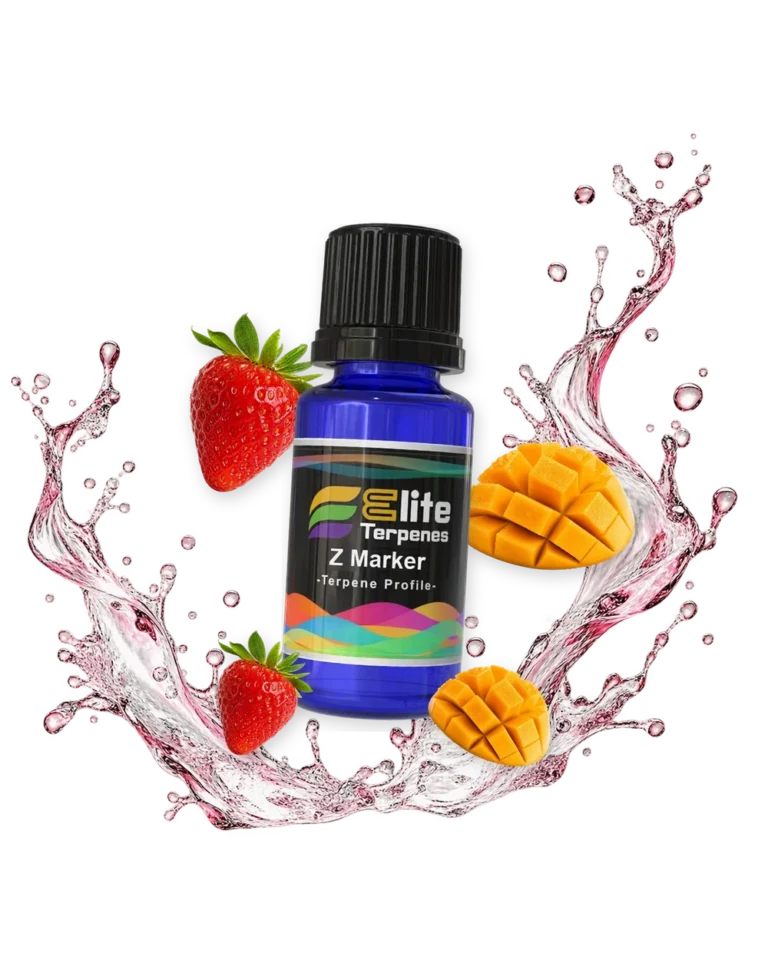 Z Marker Natural Terpenes blue bottle with flavour artwork